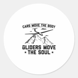 Sticker Rond Une idée cadeau pour les hommes - Glider Glide