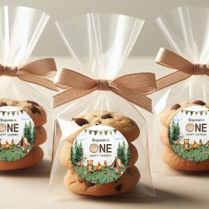 Sticker Rond Une joyeuse fête d'anniversaire de Camper