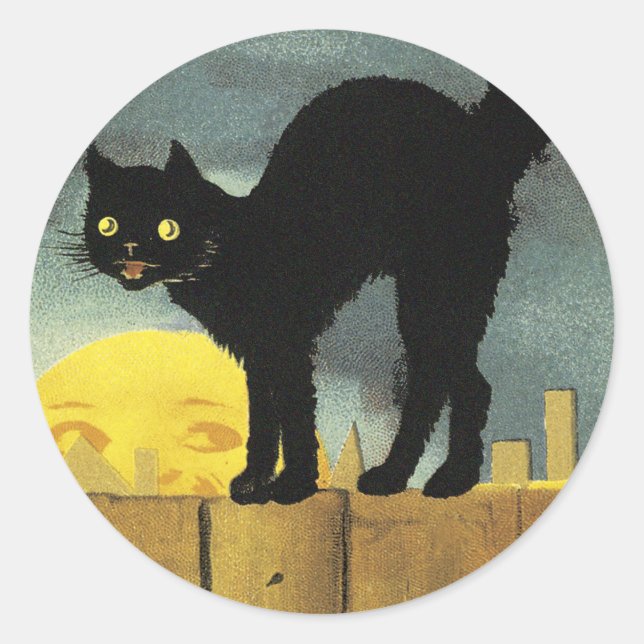 Sticker Rond Une joyeuse Halloween (Devant)