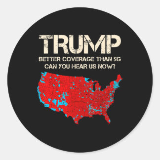 Sticker Rond Une meilleure couverture de Trump par Trump