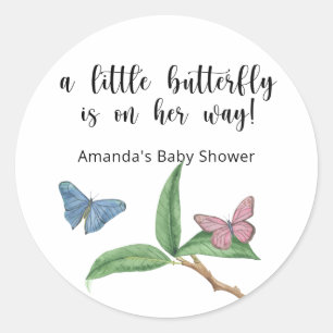 Sticker Rond Une petite fée est en route Baby Shower