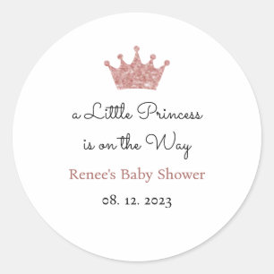 Sticker Rond Une petite princesse est sur le chemin des Étiquet