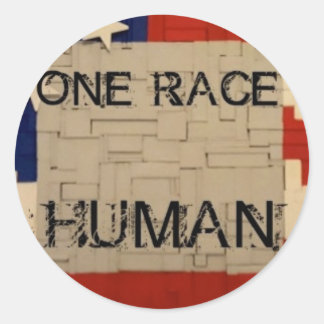 Sticker Rond Une race humaine
