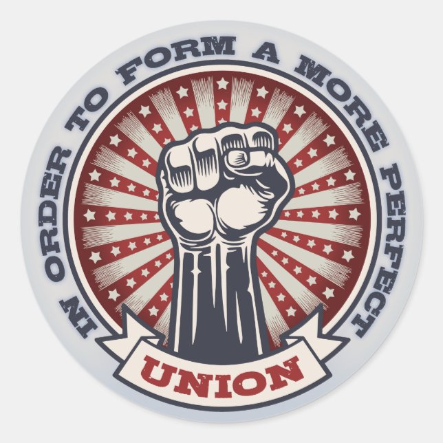 Sticker Rond Une Union plus parfaite (Devant)