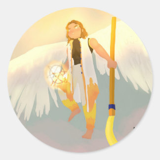 Sticker Rond Unexpected buddy