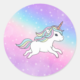 Sticker Rond Unicorn Party Collection!