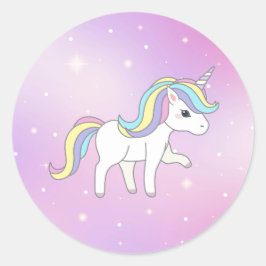 Sticker Rond Unicorn Party Collection!