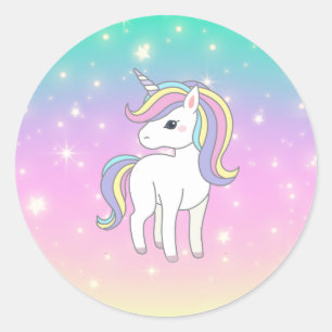 Sticker Rond Unicorn Party Collection!