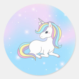 Sticker Rond Unicorn Party Collection!