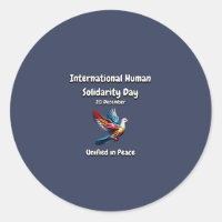 Unifié en paix. Journée de la solidarité humaine.