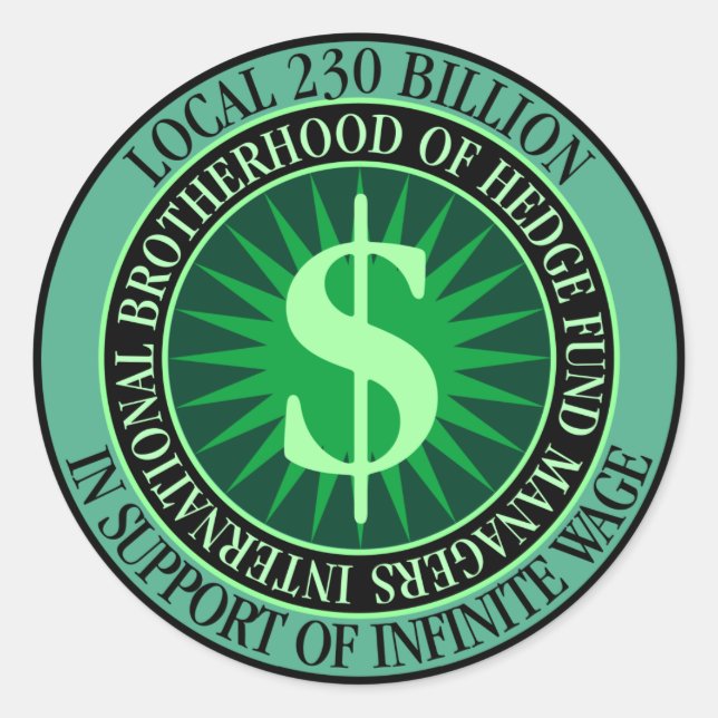Sticker Rond Union des gestionnaires de fonds spéculatifs (Devant)