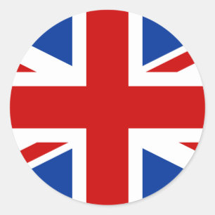 Sticker rond Union Jack