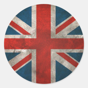 Sticker Rond Union Jack britannique