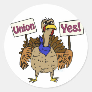 Sticker Rond Union Oui Turquie; Parler de l'Union turque Oui