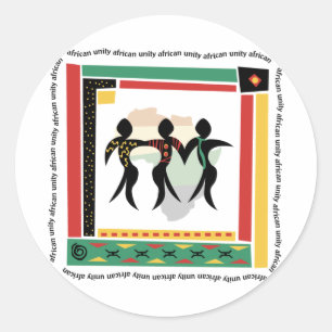 Sticker Rond Unité africaine