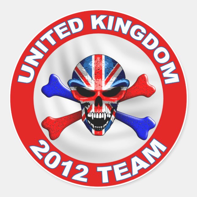Sticker Rond united kingdom (Devant)