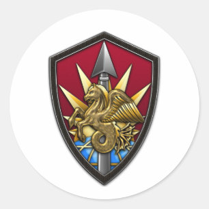 Sticker Rond United States Transportation Command