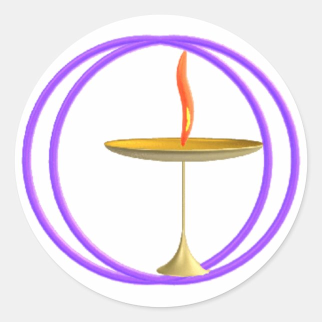 Sticker Rond Universaliste unitaire (Devant)