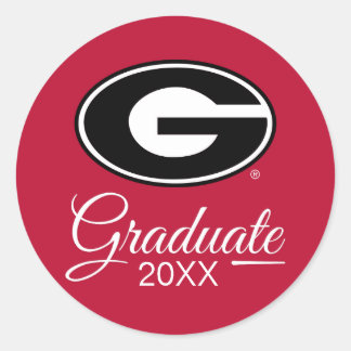 Sticker Rond Université de Géorgie | Graduation