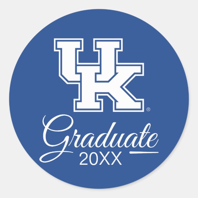 Sticker Rond Université du Kentucky | Graduation (Devant)