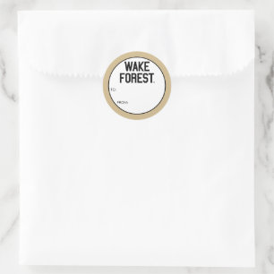 Sticker Rond Université Wake Forest   Wake Forest
