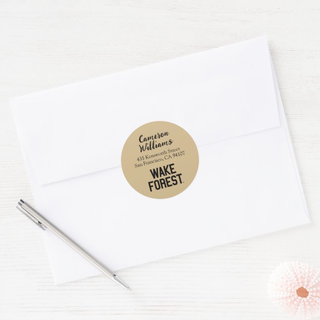 Sticker Rond Université Wake Forest | Wake Forest (Enveloppe)