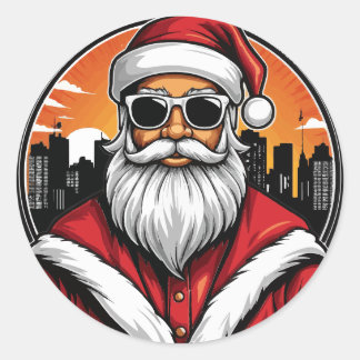 Sticker Rond UrbainSanta 1
