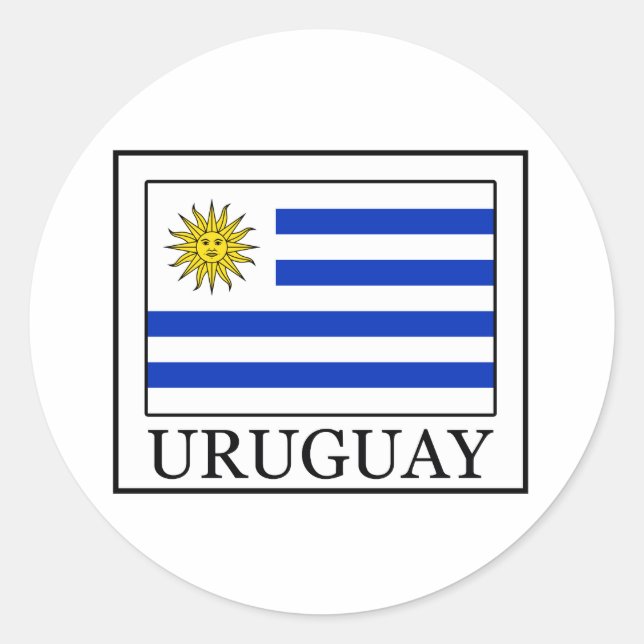 Sticker Rond Uruguay (Devant)