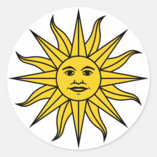 Sticker Rond Uruguay Sol de Mayo