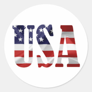 STICKER ROND USA