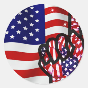 STICKER ROND USA !