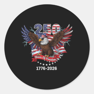 Sticker Rond USA 250e anniversaire Semiquincentennial 1776-2026