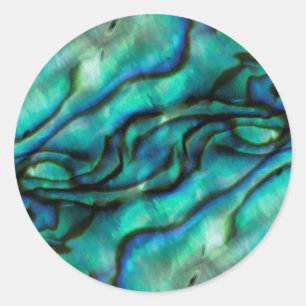 Sticker Rond USA, Colorado, Lafayette. Montage d'abalone
