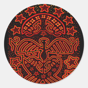 STICKER ROND USA EAGLE PATRIOT - LUTTE POUR LA DÉMOCRATIE !