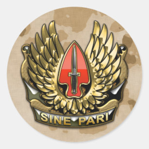 STICKER ROND USASOC DUI