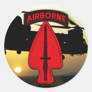 Sticker Rond USASOC Special ops vétérans