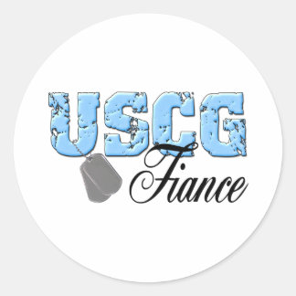 Sticker Rond uscg99fiance2