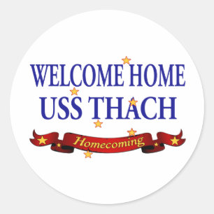 Sticker Rond USS à la maison bienvenu Thach