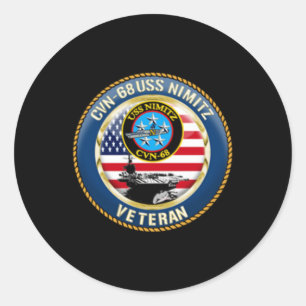 Sticker Rond Uss Independence Cv-62 Avion Transporteur Vétérina