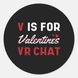 Sticker Rond V est pour Vr C