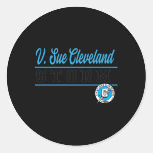 Sticker Rond V Sue Cleveland Tempête du lycée C4