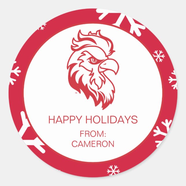 Sticker Rond Vacances à l'Université d'État de Jacksonville (Devant)