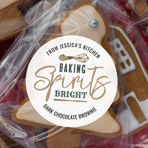 Sticker Rond Vacances Baking Spirits Bright Cookie Exchange Gol