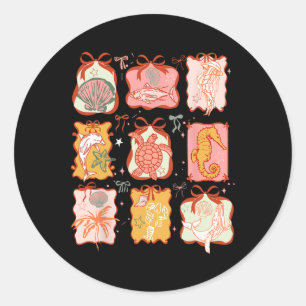 Sticker Rond Vacances d'été Hawaii Bea