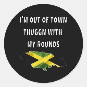 Sticker Rond Vacances En Jamaïque