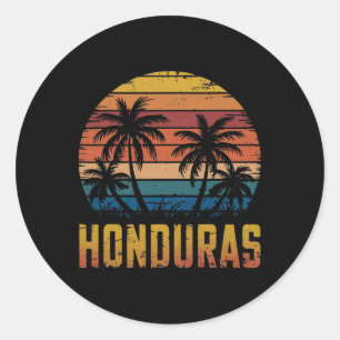 Sticker Rond Vacances familiales Honduras Souvenirs Honduras Ro
