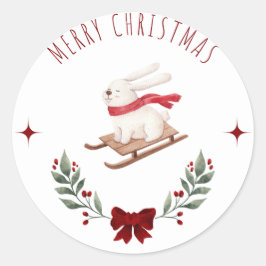 Sticker Rond Vacances & Noël