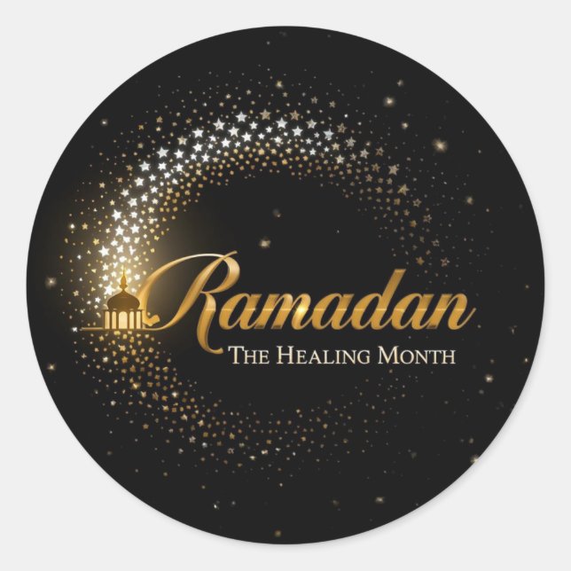 Sticker Rond Vacances Ramadan MubaraK  (Devant)