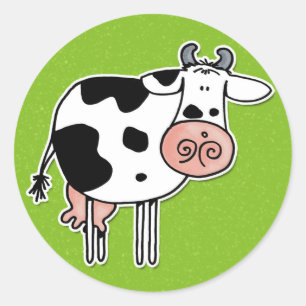 Sticker Rond vache