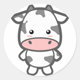 Sticker Rond Vache mûre